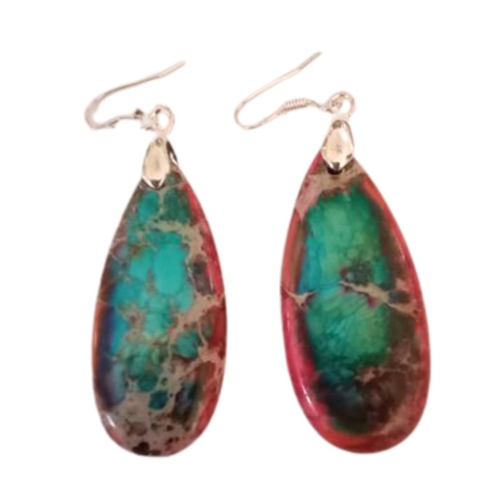 Marble Hook Earrings